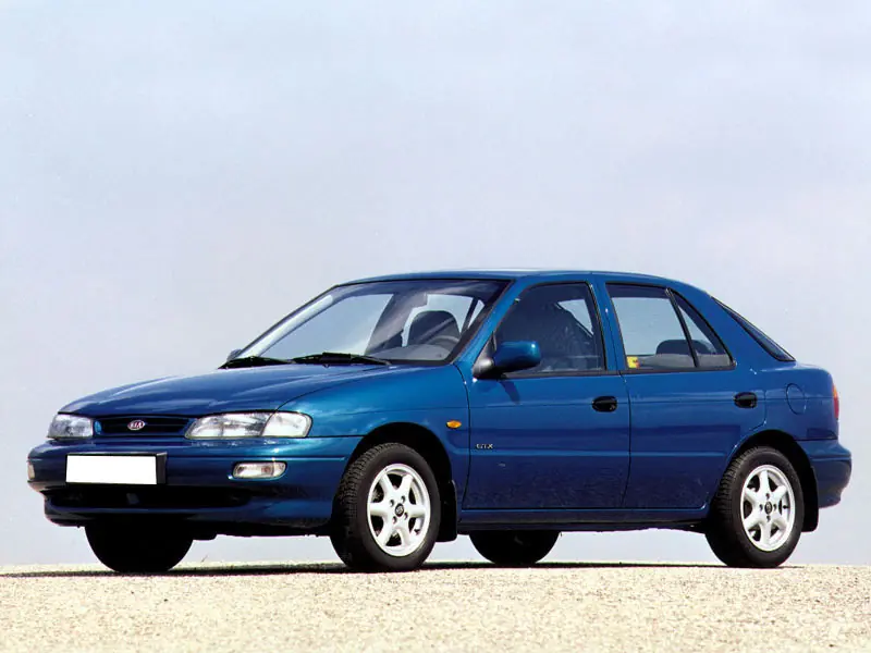 Kia Sephia (FA) 1 поколение, рестайлинг, лифтбек (05.1996 - 11.1998)